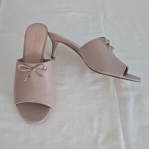 Kate Spade Light Pink Heeled Mules. NEW